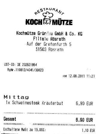 prsi Hffner Kochmtze Restaurant